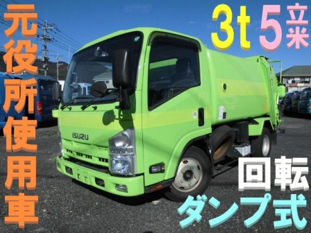 H26 いすゞ TKG-NMR85N 3t 回転式 パッカー車�@